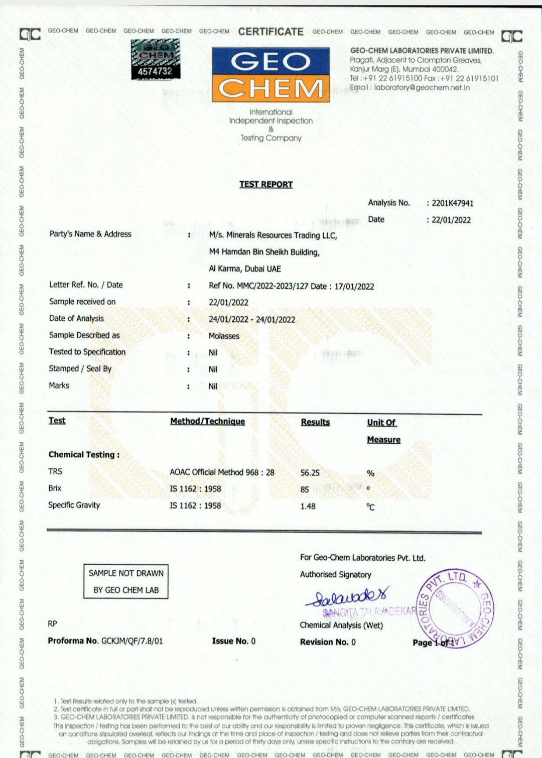 Export Grade Sugarcane Molasses Syrup